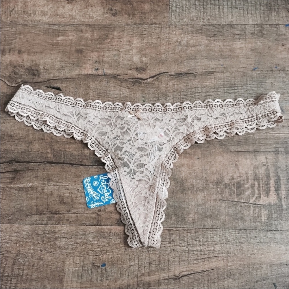 NWT Free People Lace Thong